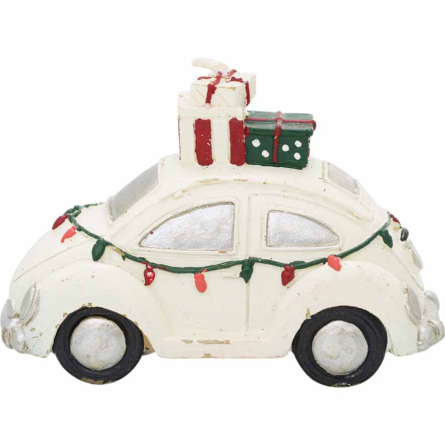 GreenGate - Kerze Christmas Car Auto mit Geschenken white small