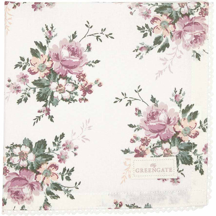 GreenGate - Marie Stoffserviette mit Spitze peach