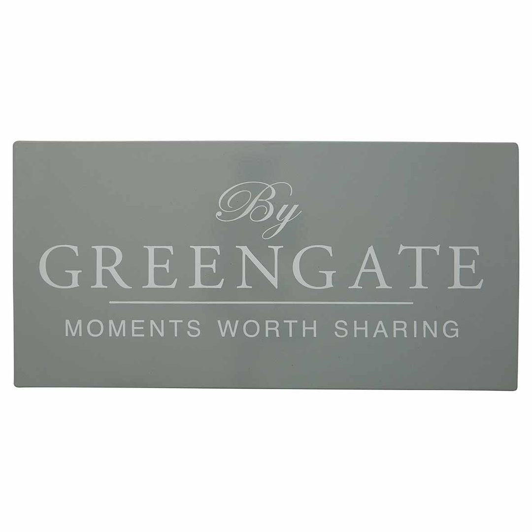 GreenGate - Metallschild grau