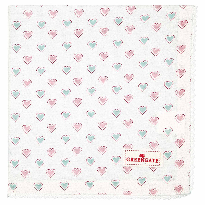 GreenGate - Penny Stoffserviette mit Spitze white