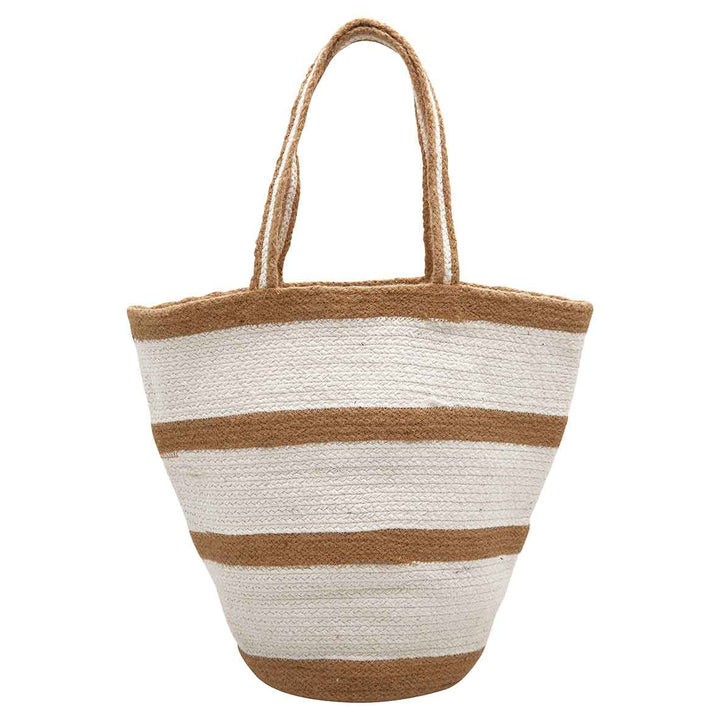 GreenGate - Strandtasche Stripe white