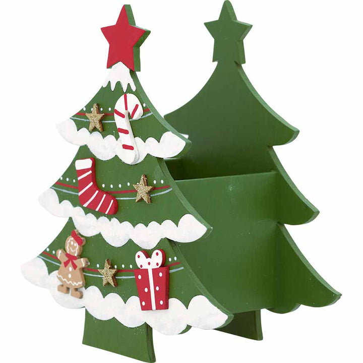 GreenGate - Weihnachtsbaum mit Fach green medium