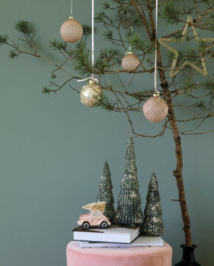Greengate - Joselyn Weihnachtsbaum Glas-Glitter groß