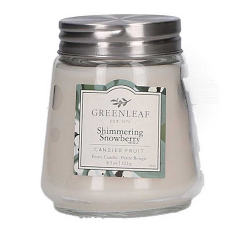Greenleaf - Shimmering Snowberry Candle Petit