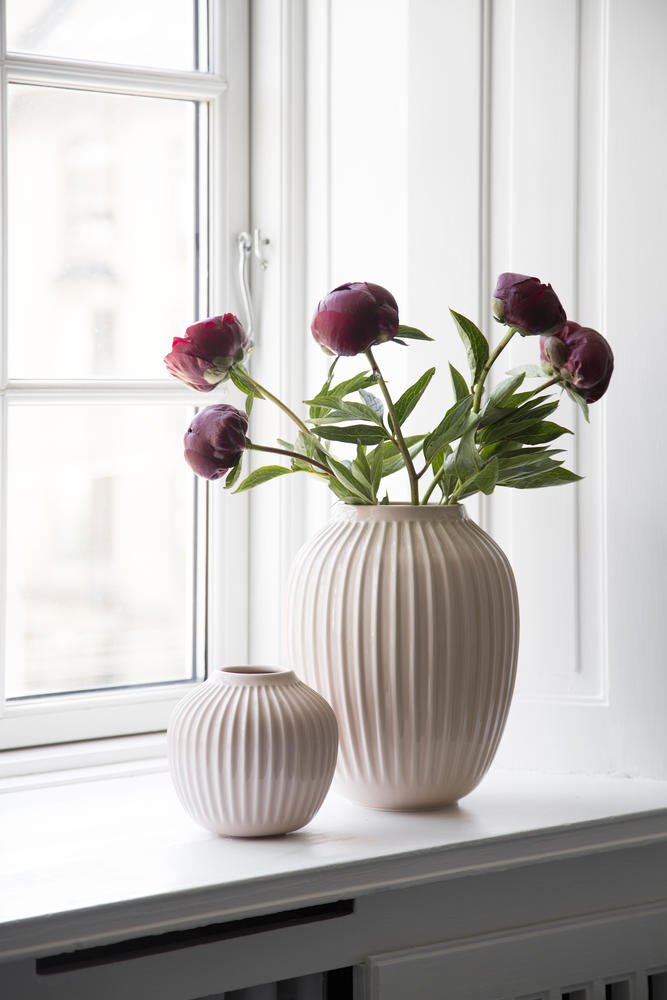 Kähler - Hammershøi Vase rosa Höhe 12,5 cm