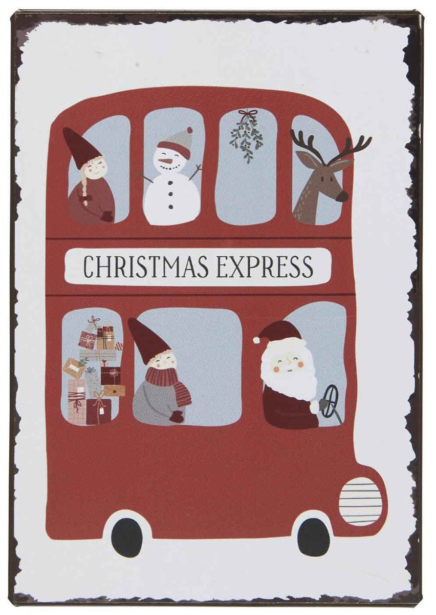Ib Laursen - Metallschild Christmas Express