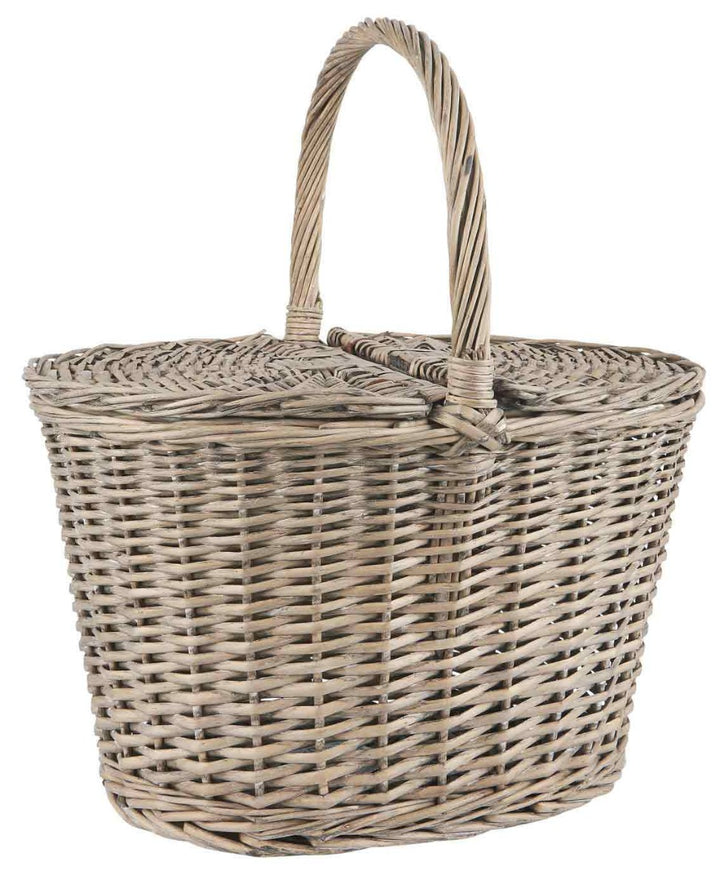 Ib Laursen - Picknickkorb mit Deckel oval konisch