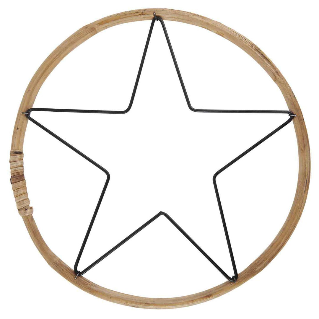 Ib Laursen - Stern mit Bambuskante zum Aufhängen