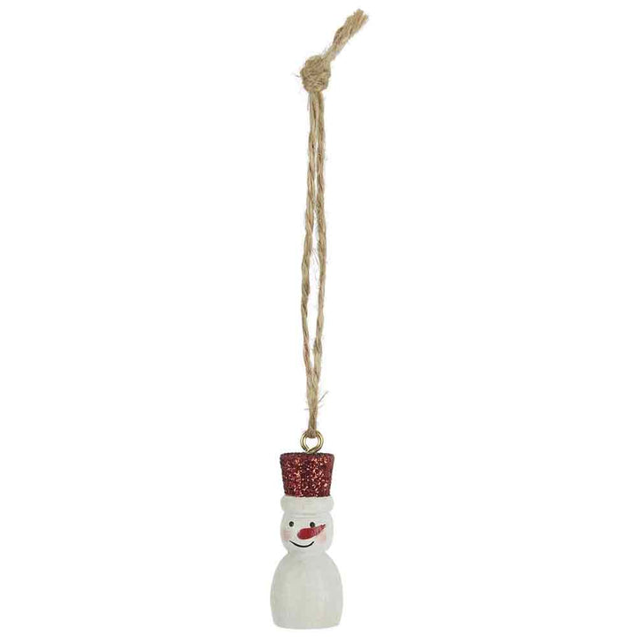 Ib Laursen - Tannenbaumschmuck Schneemann mit Glitterhut mini