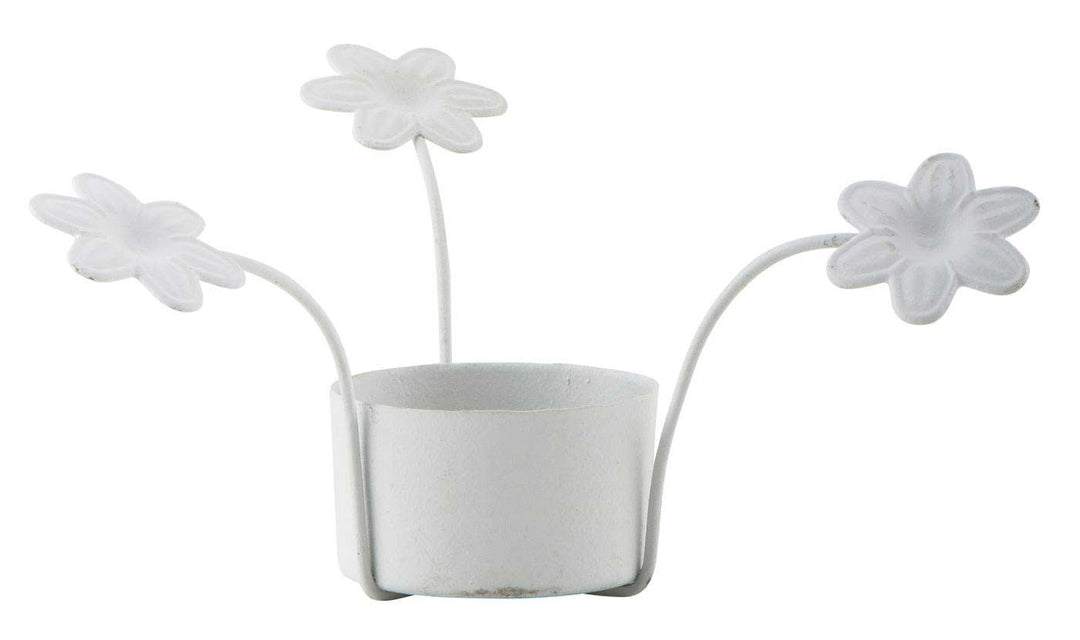 Ib Laursen - Teelichthalter Flower weiß