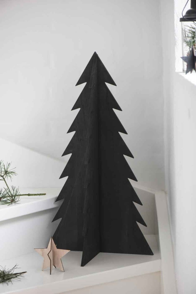 Ib Laursen - Weihnachtsbaum stehend schwarz (70 cm hoch)