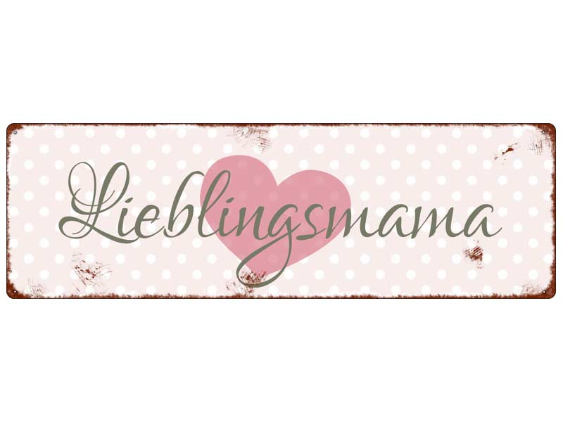 Interluxe Metallschild Lieblingsmama