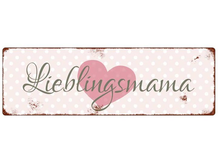 Interluxe Metallschild Lieblingsmama