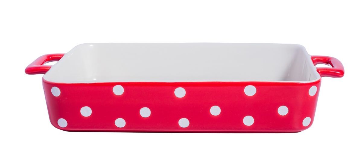 Isabelle Rose Gugelhupfform – Keramik Backform 20x20x10,5 Cm, Rosa Mit Weißen Punkten
