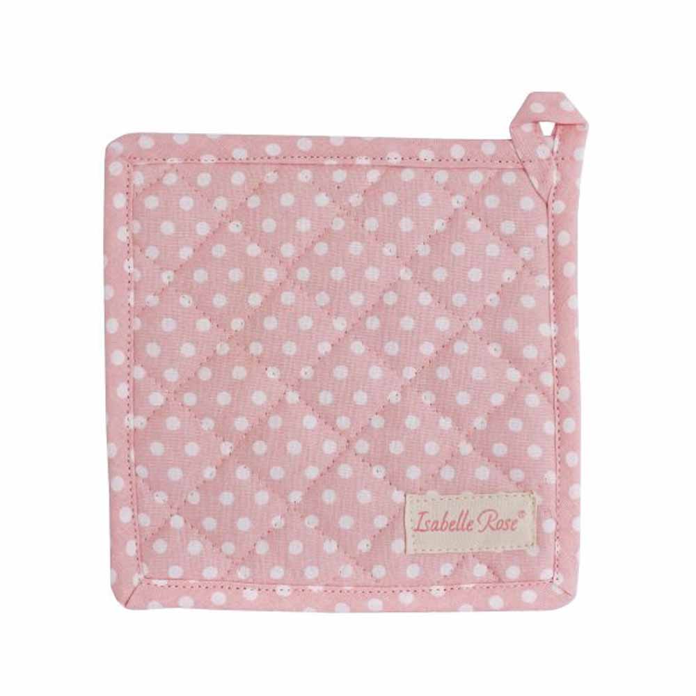 Isabelle Rose Topflappen mit Punkten: Stilvoll in Pastellrosa – Alsaba