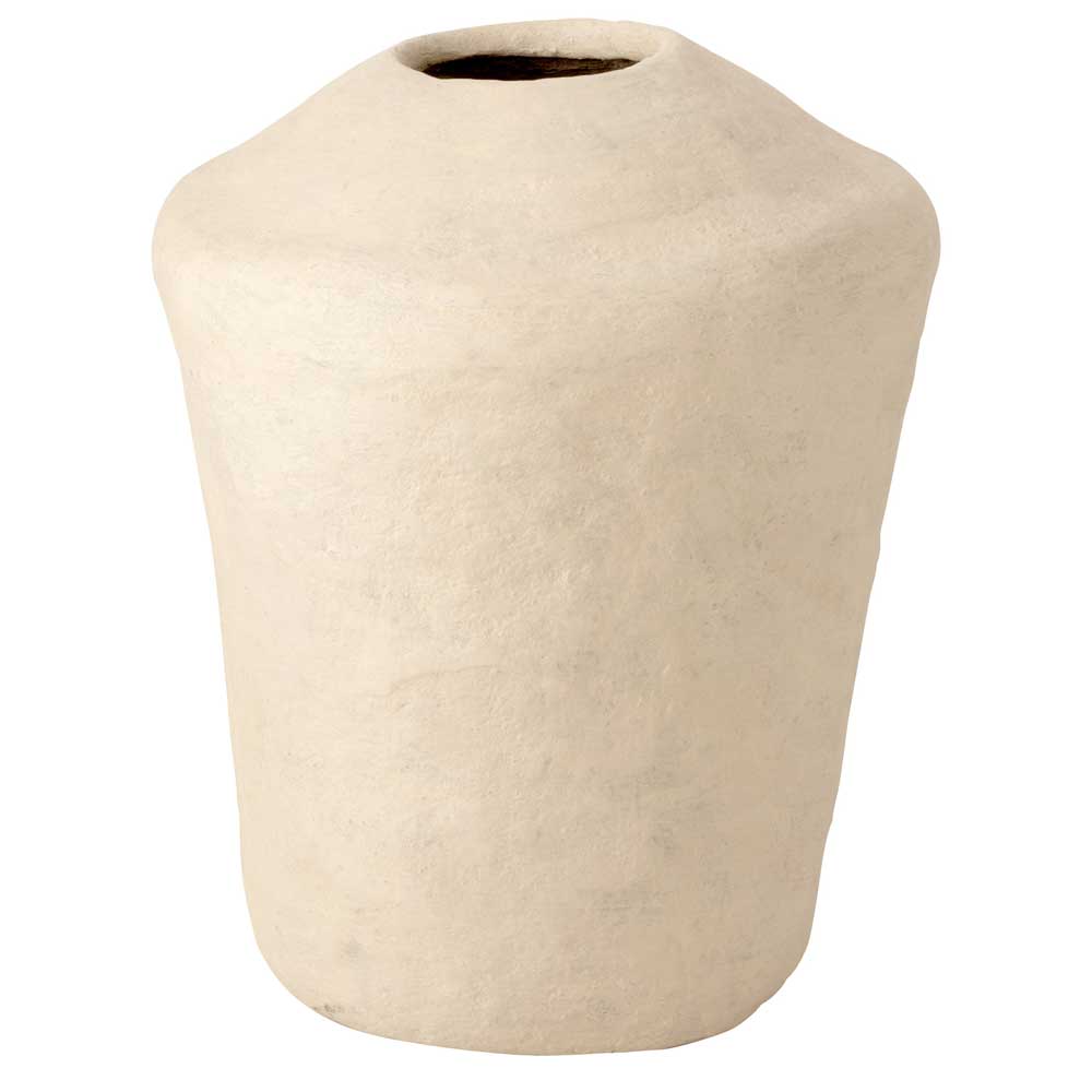 J-Line - Vase Large Chad Papmache Weiß