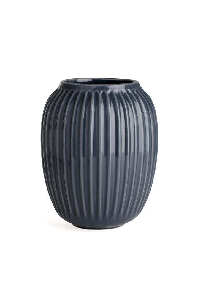 Kähler - Hammershøi Vase anthrazit grau Höhe 20 cm