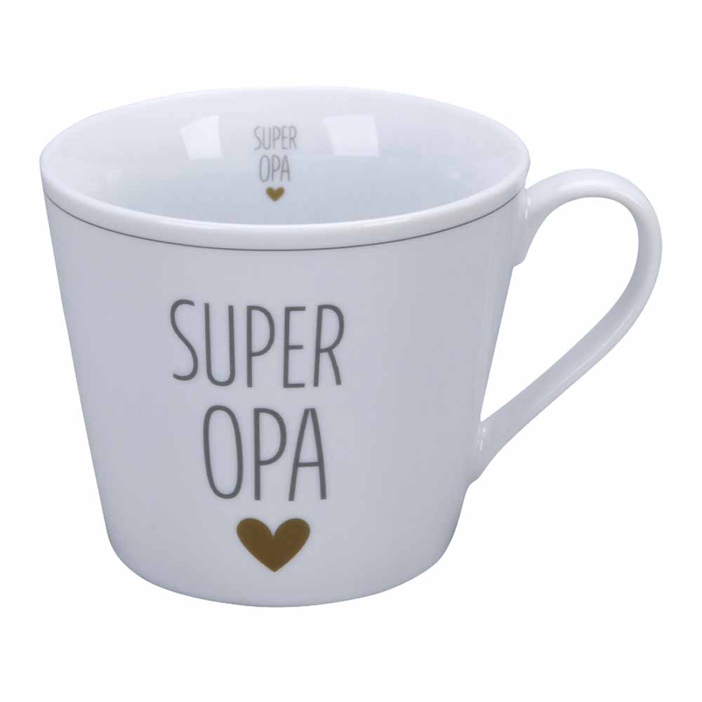 Krasilnikoff - Happy Cup Super Opa weiß-gold