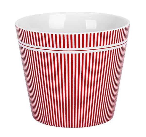 Krasilnikoff - Happy Cup Tumbler red Stripes
