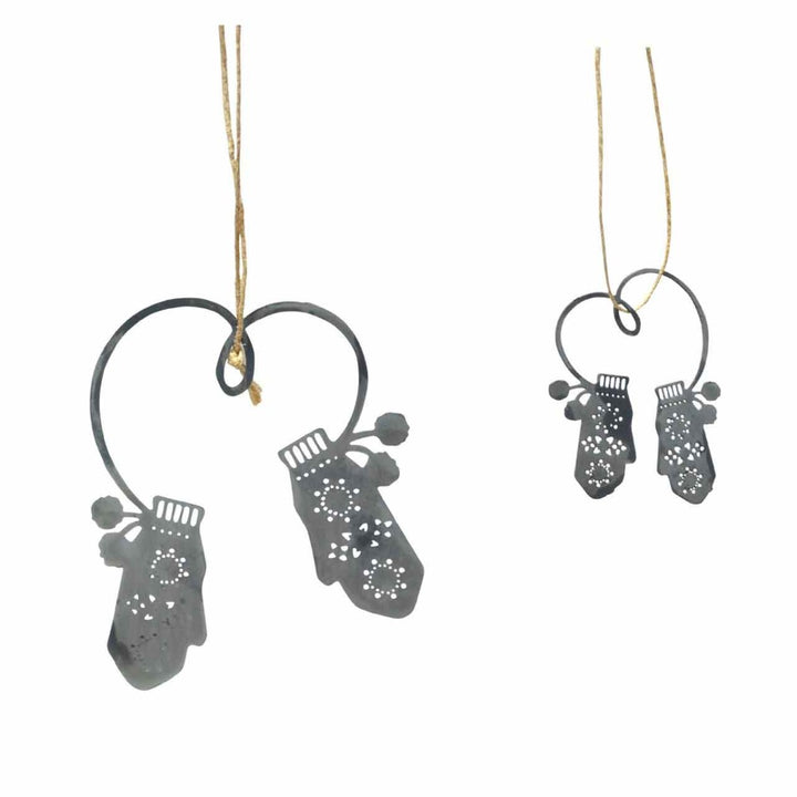 Krasilnikoff - Metallanhänger Herzhandschuhe 2er-Set