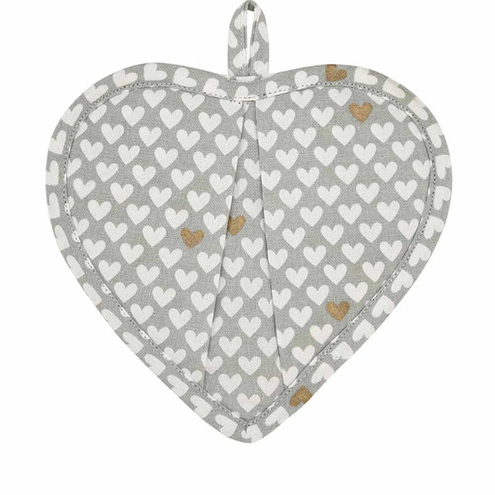 Krasilnikoff - Ofenhandschuh als Herz Happy Hearts Grey