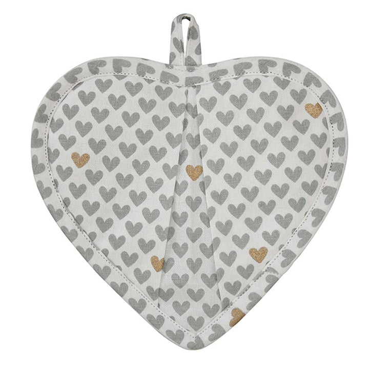 Krasilnikoff - Ofenhandschuh als Herz Happy Hearts White