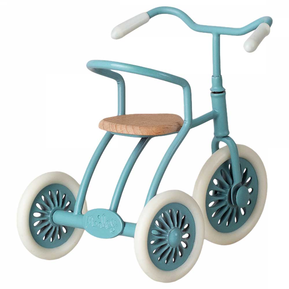 Maileg - Puppenhaus Dreirad mit Garage für Maus Abri à tricycle Petrol