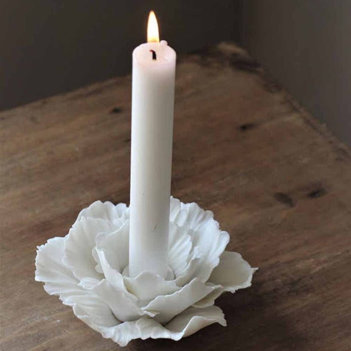 Majas Cottage - Kerzenhalter Blume aus Keramik