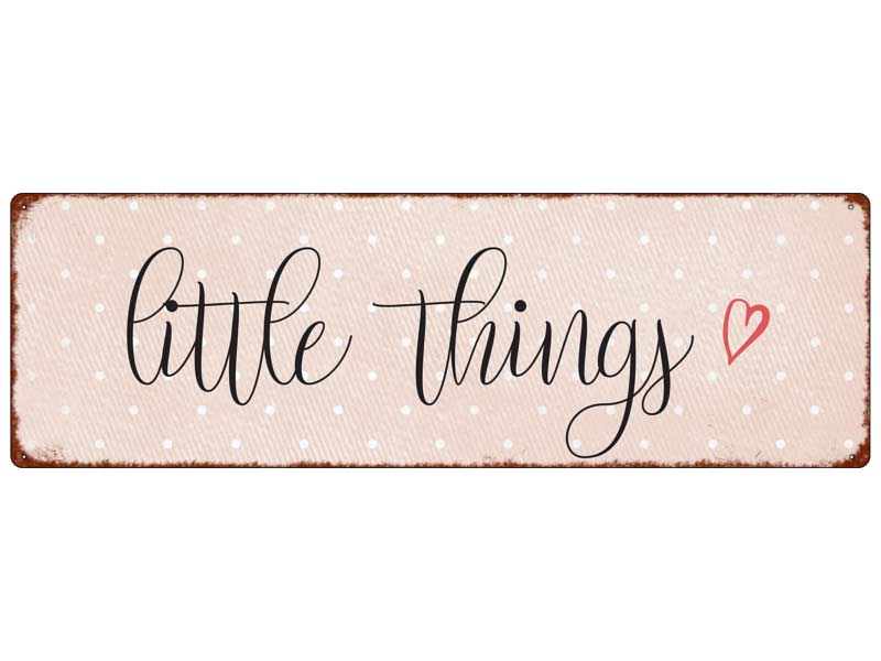 Interluxe Metallschild little things