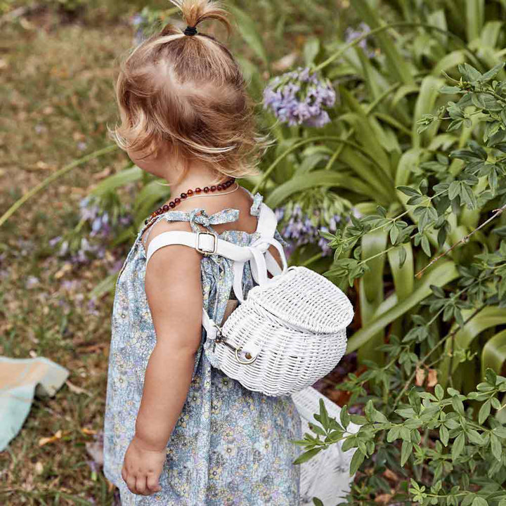 Olli Ella - Korbtasche für Kinder Mini Chari White