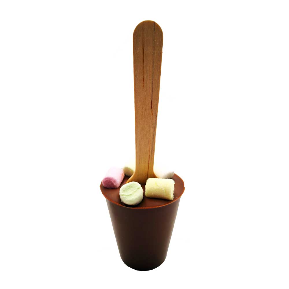 Ritonka - Trinkschokolade am Stiel Milchschokolade Marshmallows