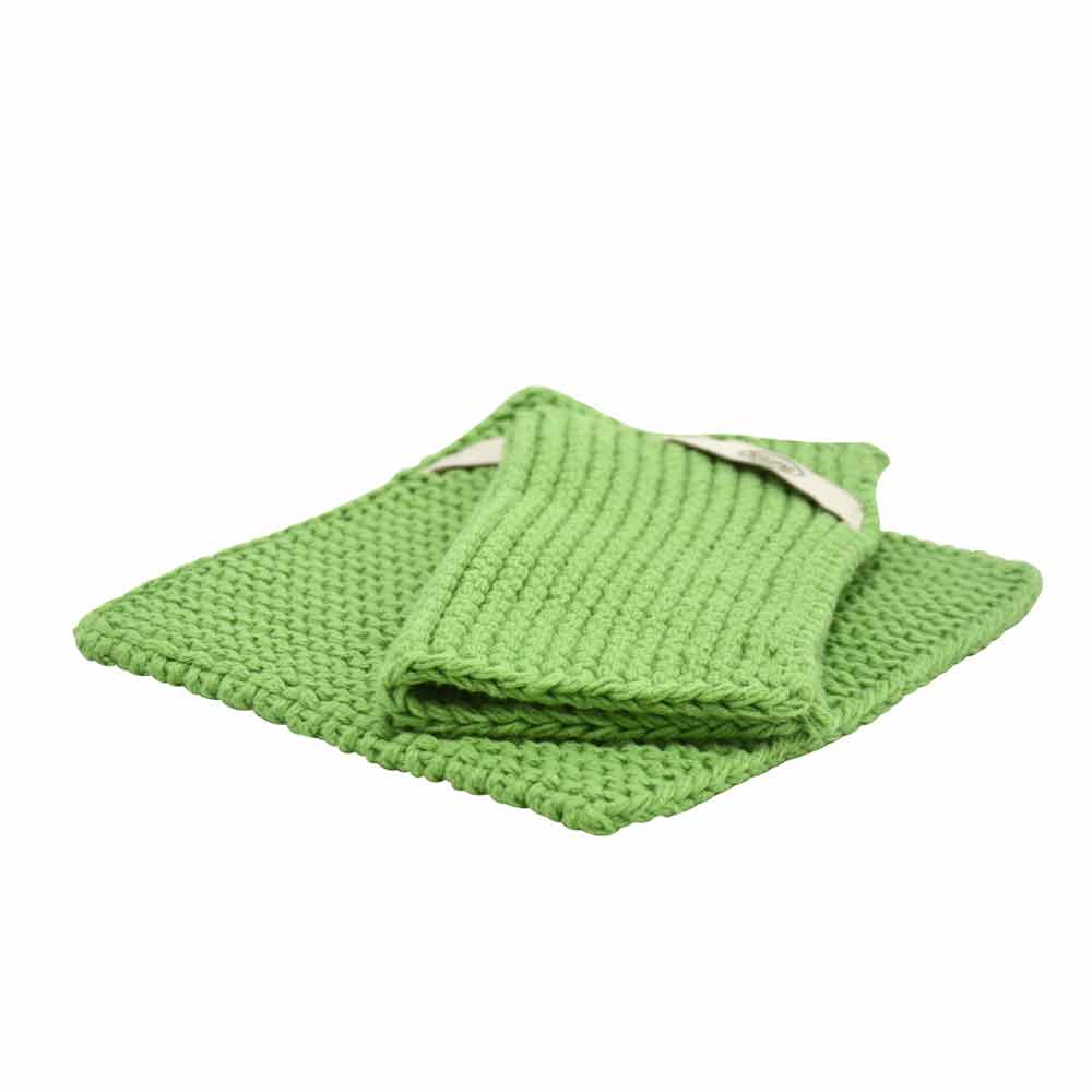 Solwang Topflappen Staubiges Grün - Bio-Baumwolle