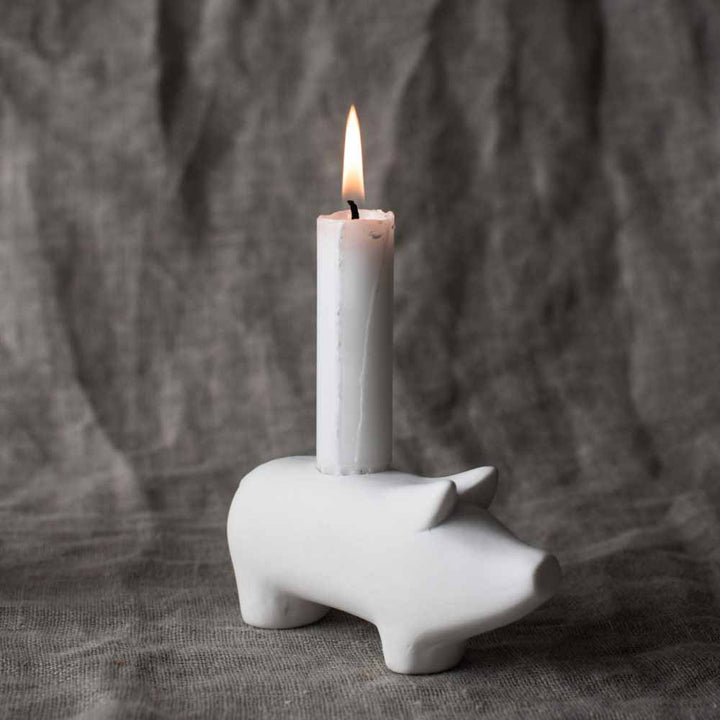 Storefactory - Hubert White candlestick