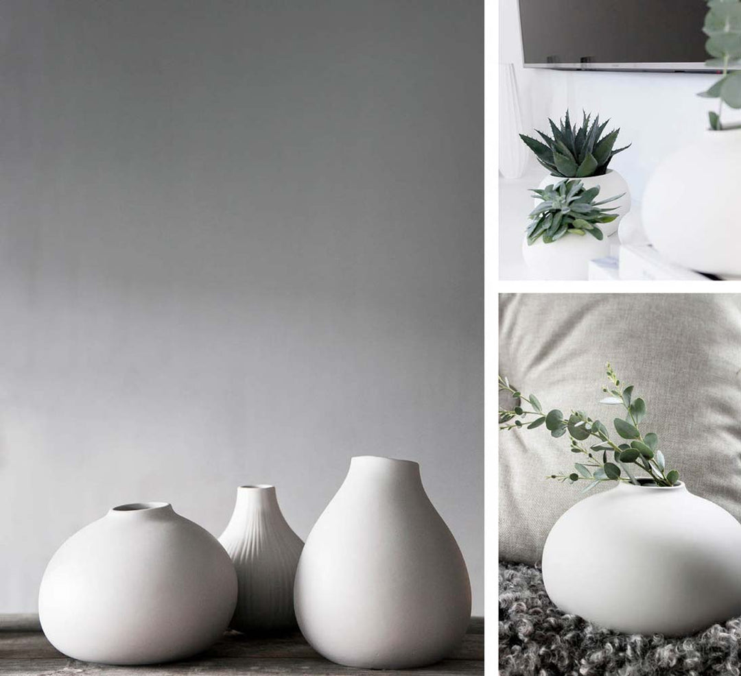 Storefactory - Källa Vase weiß groß rund
