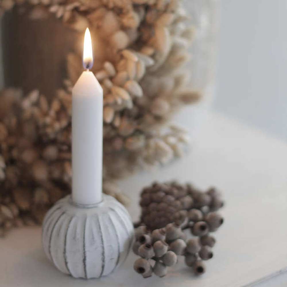 VL Home Kerzenhalter Weiße Kugel 🕯️