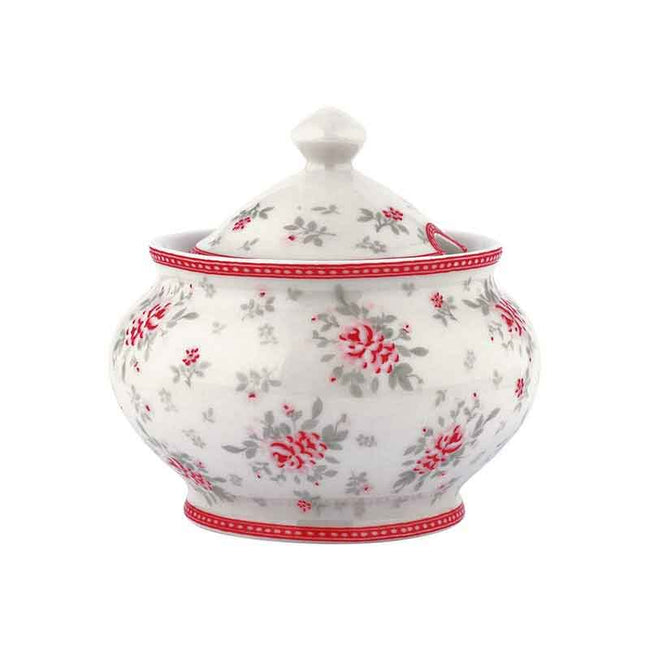GreenGate - Flora Zuckerdose white
